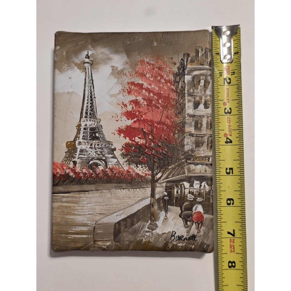 Burnett Paris Eiffel Tower Oil Painting - Picture 9 of 11
